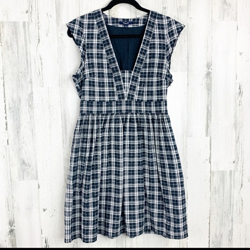 Madewell V-neck Sleeveless Fully Lined Dress